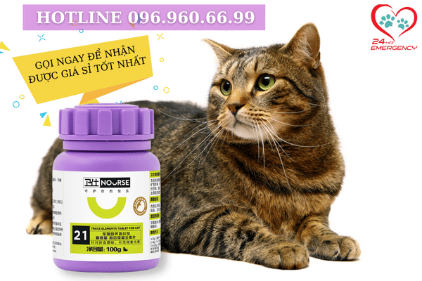 Vitamin bổ sung nguyên tố vi lượng cho mèo Nourse 21